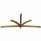 Ekena Millwork Davenport Timber Gable Bracket, Western Red Cedar, 108"W x 49"H x 3 1/2"D x 3 1/2"F, 11/12 Pitch GBW108X49X0404DAV00SWR - alternate 5